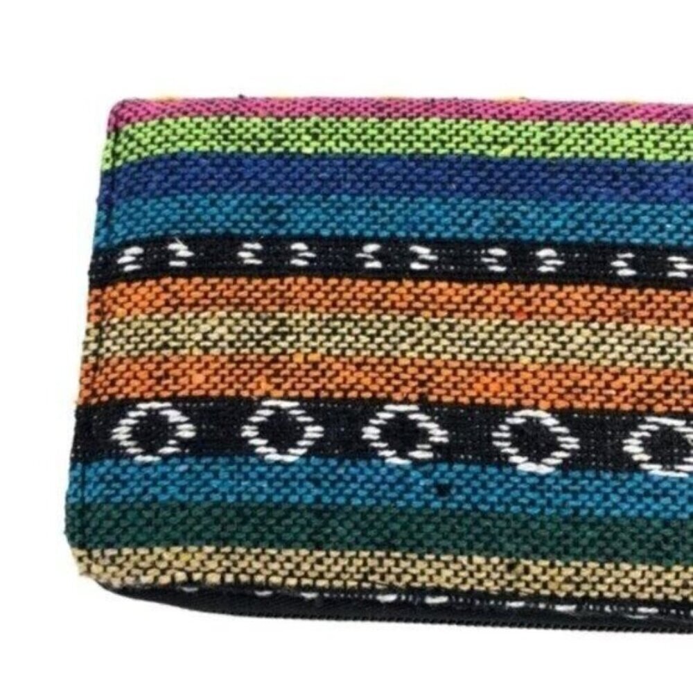 Western Aztec Southwestern Woven Wallet Wristlet - Picture 5 of 9